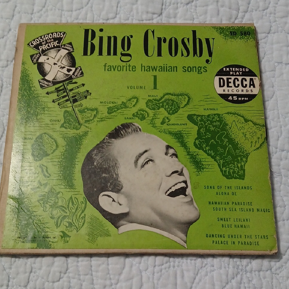 Bing Crosby Favorite Hawaiian Songs 2 x Vinyl, 7", 45 RPM, EP